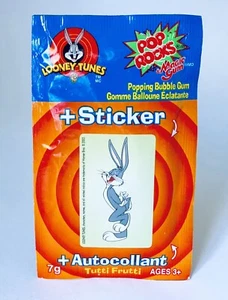 Contenitore caramelle vintage 2001 BUGS BUNNY Pop Rocks & Magic Gum LOONEY TUNES - Foto 1 di 4
