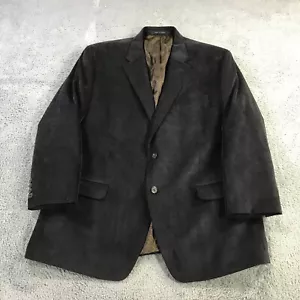 Chaps Blazer Mens Medium Sports Coat Corduroy Suit Jacket Black Casual Adult - Picture 1 of 14