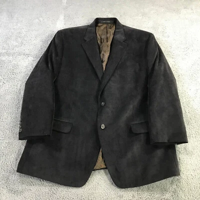 Blazer Chaps Para Hombres Mediano Abrigo Deportivo Pana Traje Chaqueta Negro Informal Adulto Foto 1 de 4