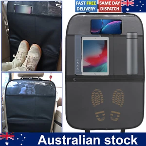 Car Protector Seat Back Cover Kick Clean Mat Pad Anti Stepped Dirty Storage Bags - Picture 1 of 8