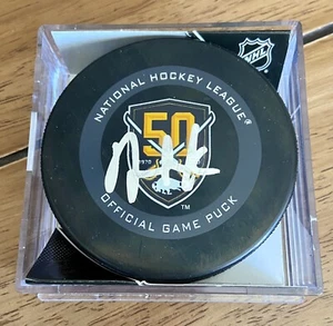 RAR! Dave Andreychuk AUTO SIGNED Sabres 50th Anniversary Game Puck - JSA COA - Bild 1 von 2