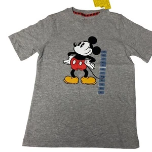 Disney Grafik Mickey Mouse graues T-Shirt 6/7 neu mit Etikett - Bild 1 von 3