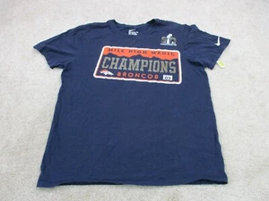 Maglia Denver Broncos Adulto Blu Medio NFL Calcio Super Bowl Nike Uomo - Foto 1 di 12