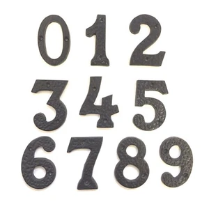 Black Antique Ornamental House Door Numbers/Numerals -3"-76mm   - Picture 1 of 11