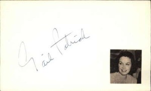 Gail Patrick D.1980 Actress Signed 3" x 5" Index Card