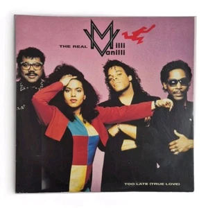 THE REAL MILLI VANILLI - 'Too Late' 12" Vinyl Single Record 1991 U.K. PRESSING - Picture 1 of 6