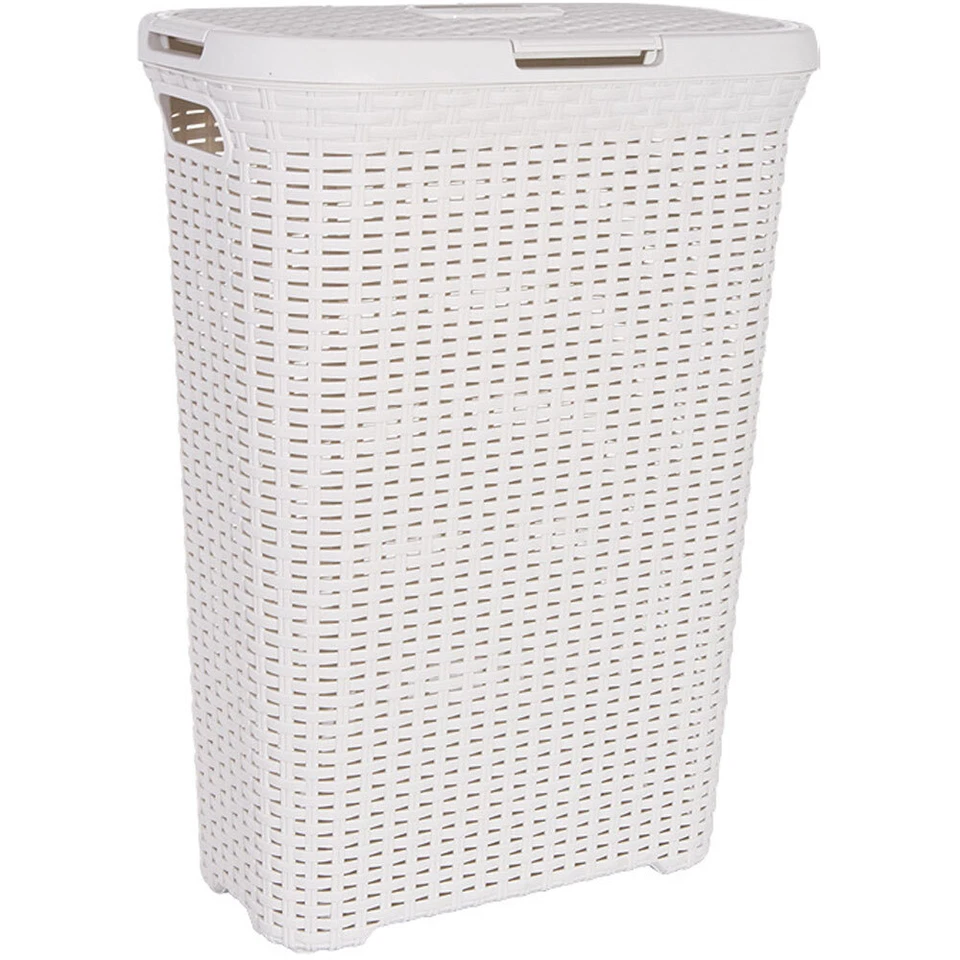 Curver Wäschebox Rattan creme 60 L