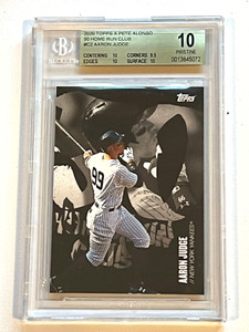 2020 Topps X Pete Alonso Aaron Judge “50 Homerun Club” #C2 BGS 10 PRISTINE💎