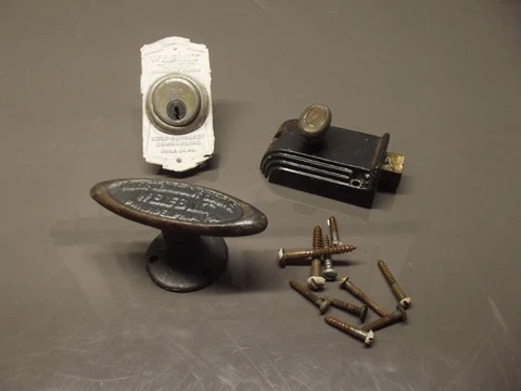 Wel-Bilt, Vintage, Door Hardware, Door Handles, Locks,Plate, No Key Cover