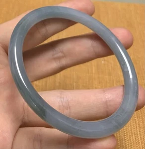 Certified Green Natural 100% A JADE JADEITE Circle Bangle Bracelet 58mm 418125 - Picture 1 of 12