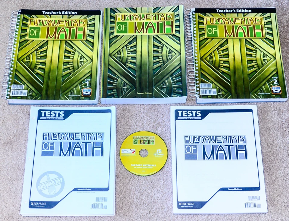 BJU Bob Jones 7th grade FUNDAMENTALS OF MATH 7 Complete Set Student Teacher Ed - Image 1 of 1