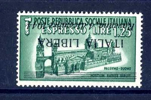 ITALIA - Regno - 1944-1945 - CLN RAVENNA soprast. capovolta. ITALIA LIBERA MNH** - Picture 1 of 1
