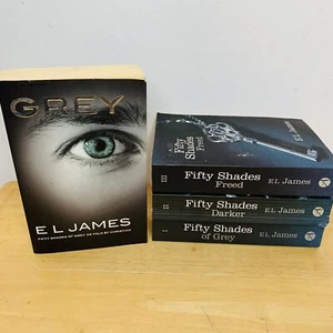 Fifty 50 Shades of Grey Book Bundle x 4 By E L James Paperback Lot - Picture 1 of 7