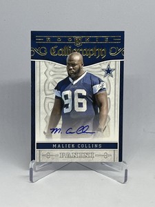 2016 Panini Rookie Calligraphy Maliek Collins RC Autograph #RC-MC DALLAS COWBOYS