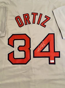 David Ortiz BIG PAPI Boston Red Sox Signed / Autographed Custom Jersey W/ COA - Picture 1 of 7
