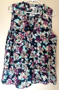 Top floral sin mangas Maurices para mujer talla L colorido - Imagen 1 de 9