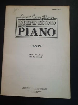 David Carr Glover Method for Piano Lessons: Level 3, 1989, no cover - Image 1 of 4