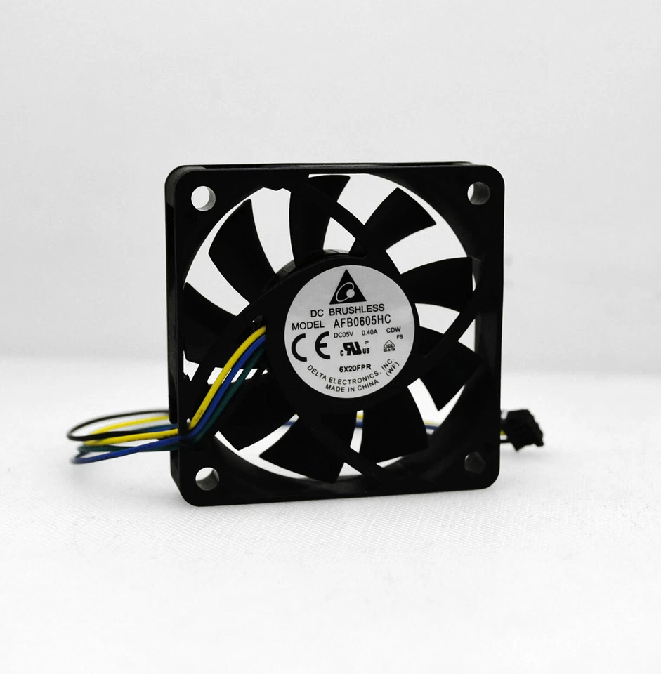 Delta High Speed 5V PWM Fan 60x60x13mm 4-Pin Connector AFB0605HC-CDW - Image 1 of 1