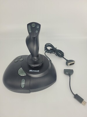 Retro Gaming Microsoft SideWinder 3D Pro Plus Computer Joystick