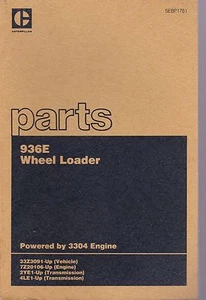 Caterpillar 936E Radlader Teilehandbuch - Bild 1 von 1