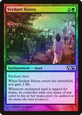 Verdant Haven FOIL Magic 2014 / M14 NM Green Common MAGIC MTG CARD ABUGames