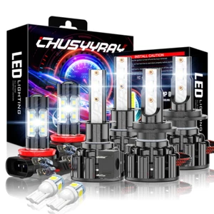 Für Ford Custom Transit H7 H1 H11 501 Hoch/Niedrig/Nebel/Seite LED Scheinwerfer Glühbirnen Set - Bild 1 von 15