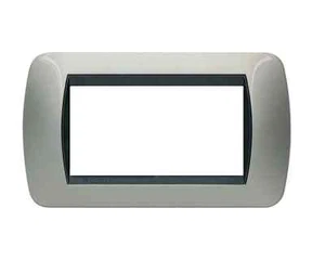 BTICINO LIVINGLIGHT L4804TC PLACCA 4 MODULI METALLIC TITANIO CHIARO - Foto 1 di 1