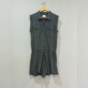 Dark Green Lou & Grey Sleeveless Romper Size L EUC - Picture 1 of 6