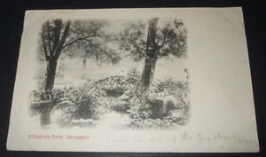 Postal estilo foto real 1903 ELLINGTON PARK Ramsgate Kent puente acuático - Imagen 1 de 2