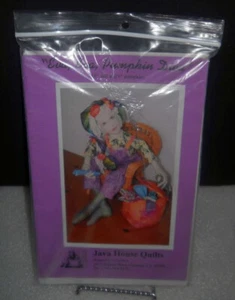 Java House Quilts Eva Eva Pumpkin Diva  Karen Brow Cloth Doll Sewing Pattern - Picture 1 of 2