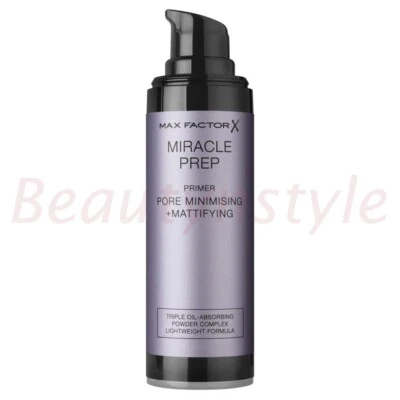 Max Factor Miracle Prep Pore Minimising & Mattifying Face Primer - NEW SEALED - Image 1 of 2