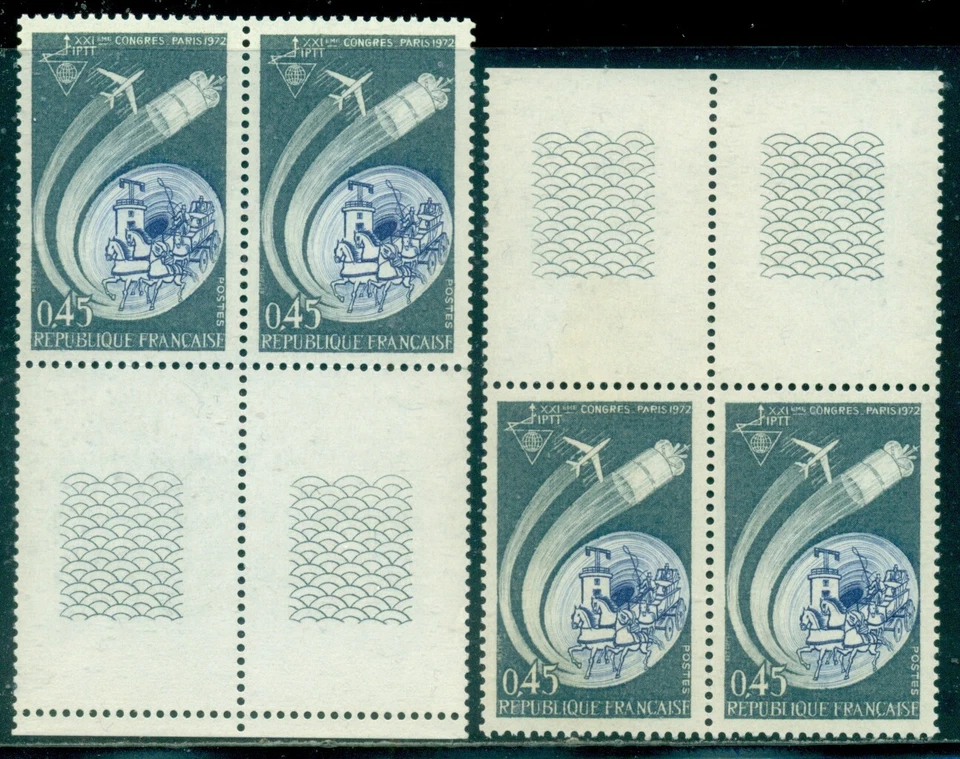 FRANCE SCOTT # 1347, 2 PAIRS , OLD AND NEW COMMUNICATIONS, MNH, GREAT PRICE! - Image 1 of 1