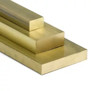 Messing flach 20x5mm Länge wählbar Ms58 Flachstange Vierkant Stab - Bild 1 von 6