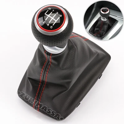 pour AUDI S LINE A4 B6 B7 8E CUIR POMMEAU LEVIER DE VITESSE 6 VITESSES SOUFFLET