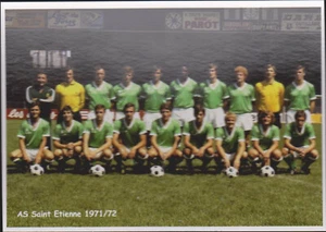 FOOTBALL  CP  EQUIPE  DE  AS  SAINT ETIENNE  1971/72 - Imagen 1 de 1