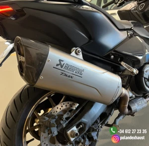 Tubo de Escape Akrapovic para Yamaha TMAX 560, 530 y 500 - Rendimiento Mejorado - Imagen 1 de 2