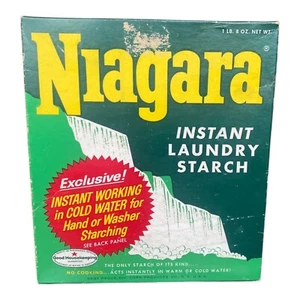 Vintage Niagara Instant Laundry Starch Box Best Foods Retro Prop Decor 1950s - Picture 1 of 10