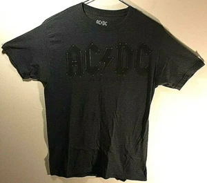 AC/DC Men's Back in Black Short Sleeve Crew Neck T-Shirt Size: M Medium - Picture 1 of 4