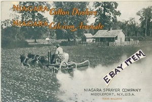 Pulverizador Niagara 1929 Middleport Nueva York catálogo de maquinaria agrícola de algodón Texas - Imagen 1 de 2