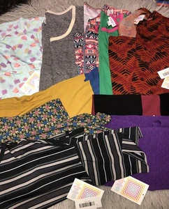 LuLaRoe 1 Julia 1 Nicole 1 Maxi 2 Carly 2 Cassie 3 Irma Top Lot 10 Size XS NWT - Picture 1 of 19