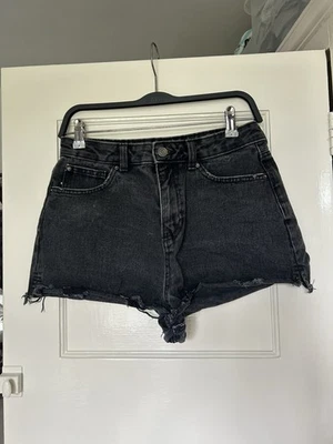 Denim Co Black Distressed Denim Shorts Size M / 12 Perfect Condition - Image 1 of 3