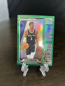 2024-25 Panini Prizm Victor Wembanyama Global Reach Green #9 Spurs - Picture 1 of 2