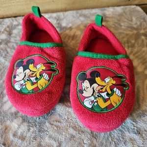Disney Mickey Christmas Slippers - Picture 1 of 7
