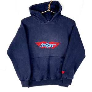 Vintage Jnco Jeans Hoodie Youth Medium Blue Embroidered - Picture 1 of 3