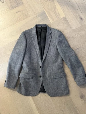J. Crew Mens Thompson Blazer sz 38R Herringbone Black Grey NWT $398 two button - Image 1 of 4