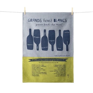 Moutet Tissage "GRAND BLANC" French Jacquard 100% Cotton Tea Towels Kitchen... - Picture 1 of 2