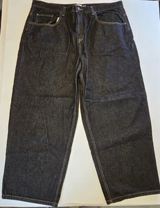 Jeans vintage Anchor blu BEYOND BAGGY 42x32 uomo nero gamba larga skater hip hop usato in ottime condizioni - Foto 1 di 22