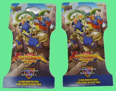 Lote de 2 - UDN - BATTLEDOME - Paquete de refuerzo de 8 cartas TCG Champions Of Meridell Foto 1 de 4