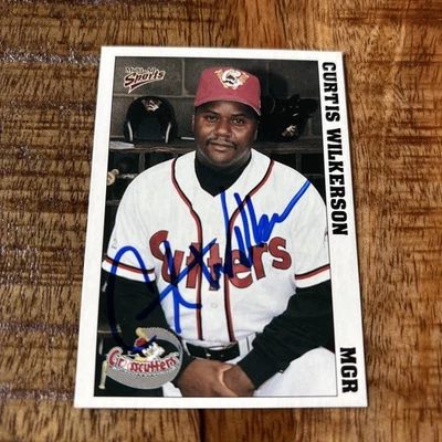 1999 Multi-Ad Sports Williamsport Crosscutters Curtis Wilkerson #32 Signed Auto - Image 1 of 2