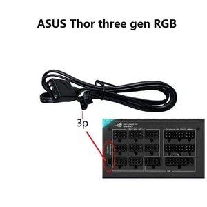for Asus Thor gen3 power supply synchronous motherboard module cable 5VRGB 3pin - Picture 1 of 7